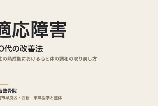 50代の適応障害改善法｜人生の熟成期における心と体の調和の取り戻し方