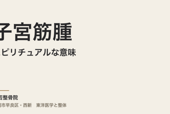子宮筋腫のスピリチュアルな意味——怒りを飲み込んできた体が伝えること
